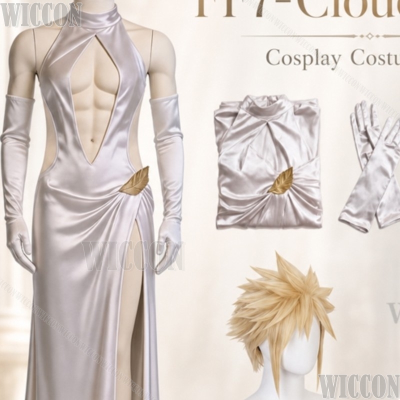 Evening Gown - Sukienka ślubna z wysokim rozcięciem w