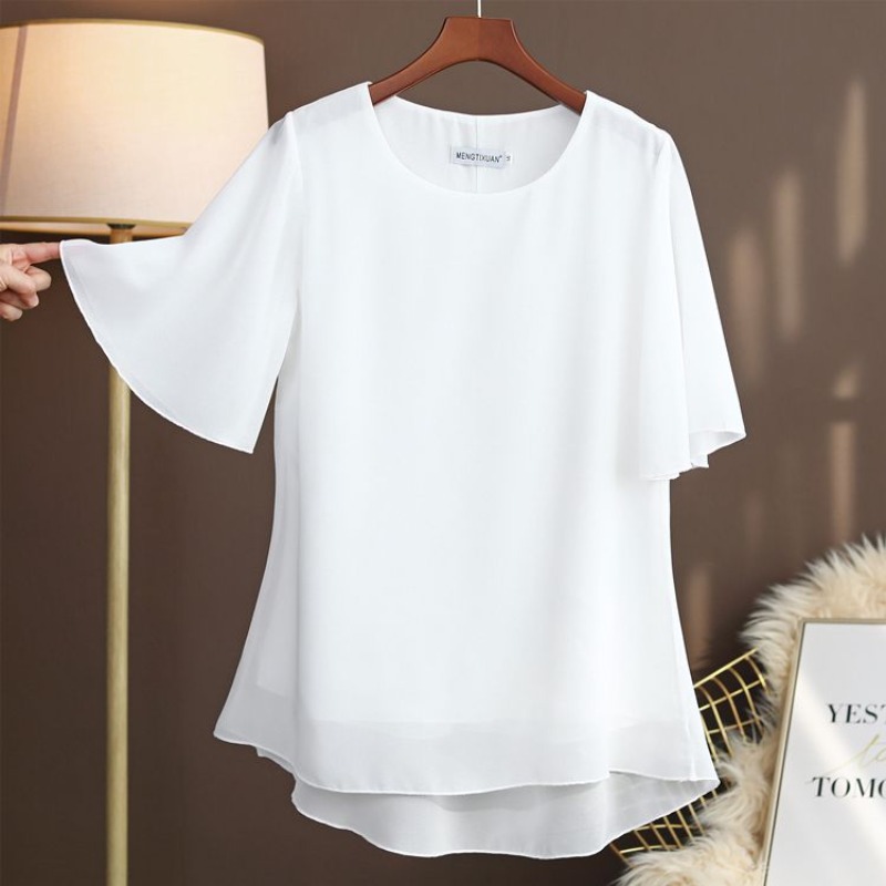 Silk Blouse - Elegancka jedwabna bluzka plus size z