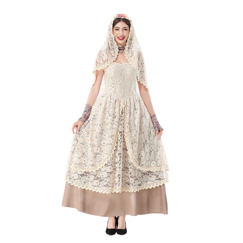 Damska, vintage sukienka maxi  – Wedding Dress recenzja i cena