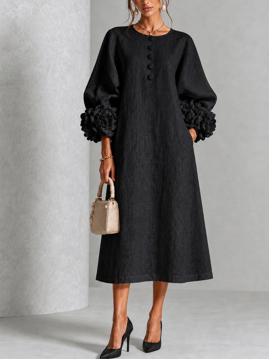 Elegancka damska lniana sukien – Midi Dress recenzja i cena