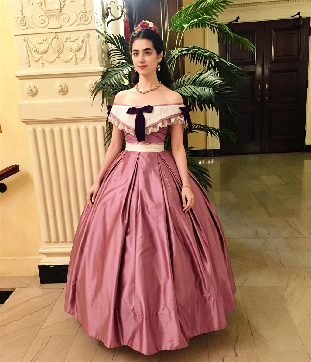 Retro wiktoriańska suknia dżen – Evening Gown recenzja i cena
