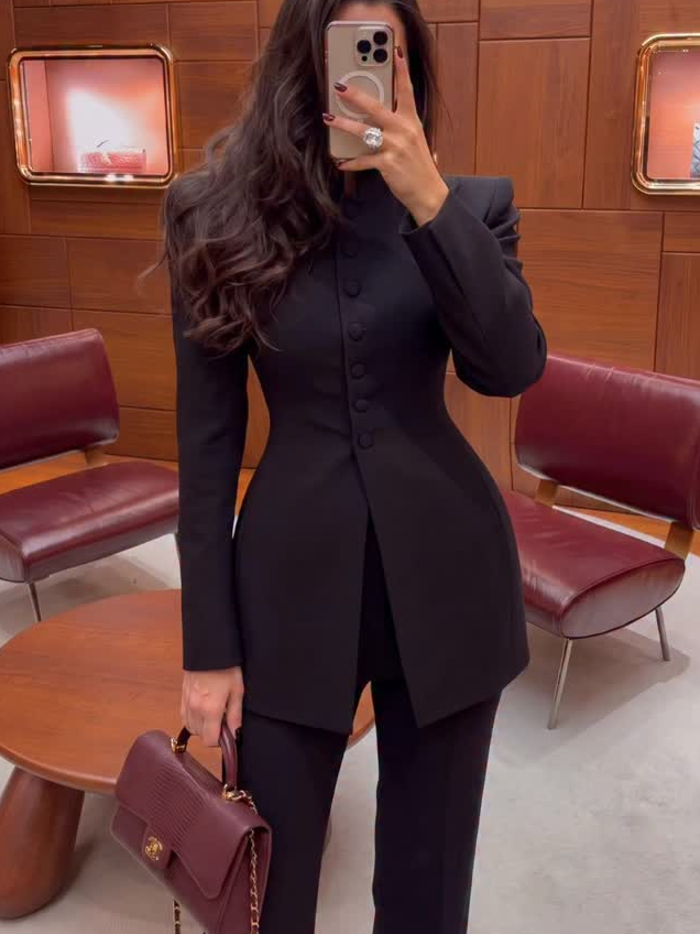Damski dwuczęściowy garnitur:  – Womens Blazer recenzja i cena
