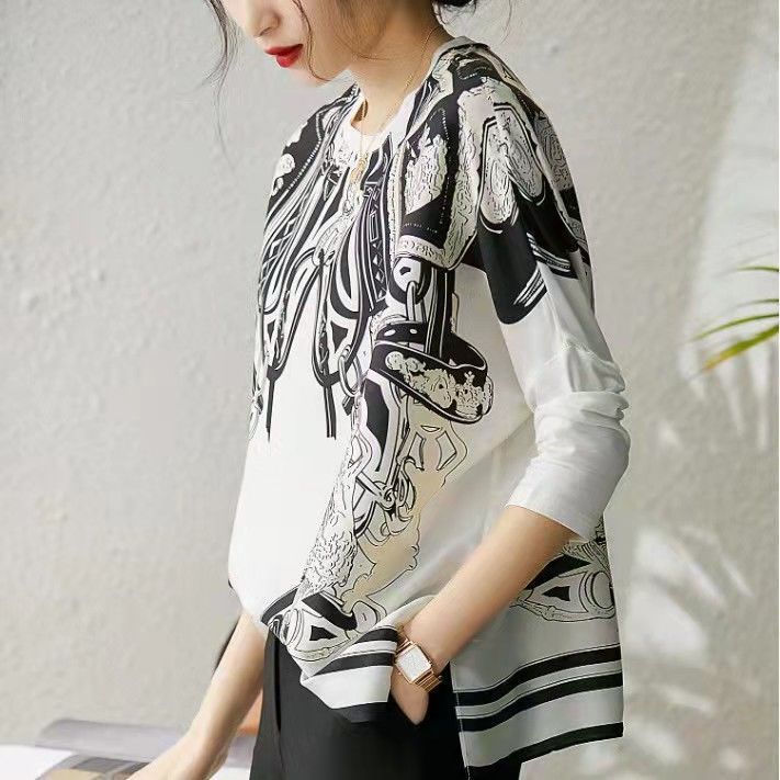 Symulowany jedwabny top z efek – Silk Blouse recenzja i cena
