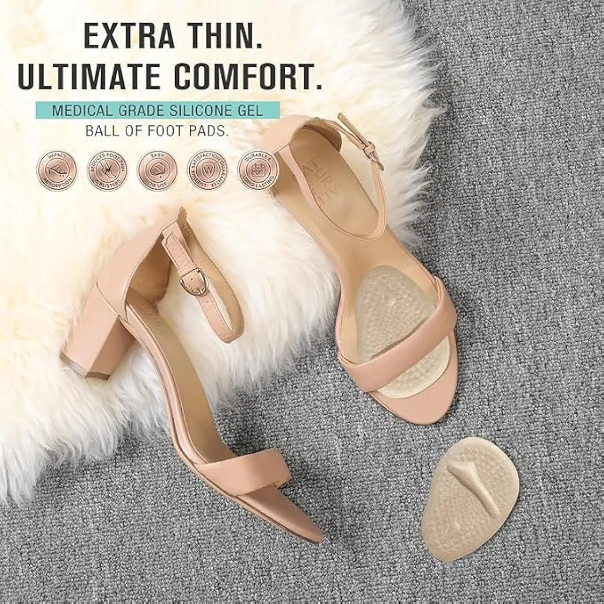 2 zestawy wkładek na pięty, po – Womens Heels recenzja i cena
